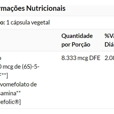 Folato De Methyl 5000mcg Now Foods 50 Cápsulas Importado 5un - Imagem 5