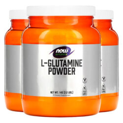 L-glutamina Em Pó Now Foods Sports 1kg Pó Puro Importado 3un
