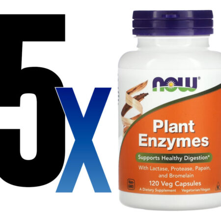 Enzimas Digestivas Now Foods Plant Enzymes 120 Veg Caps 5un - Imagem 2