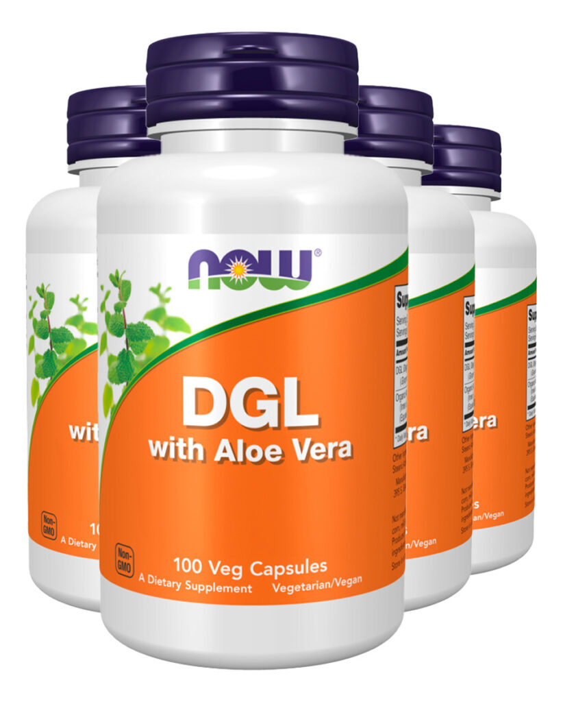 Dgl 400mg Now Food Com Aloe Vera 100 Caps Importado 4un