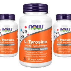 L-tirosina 750mg Now Foods L-tyrosine 90 Veg Caps 3un