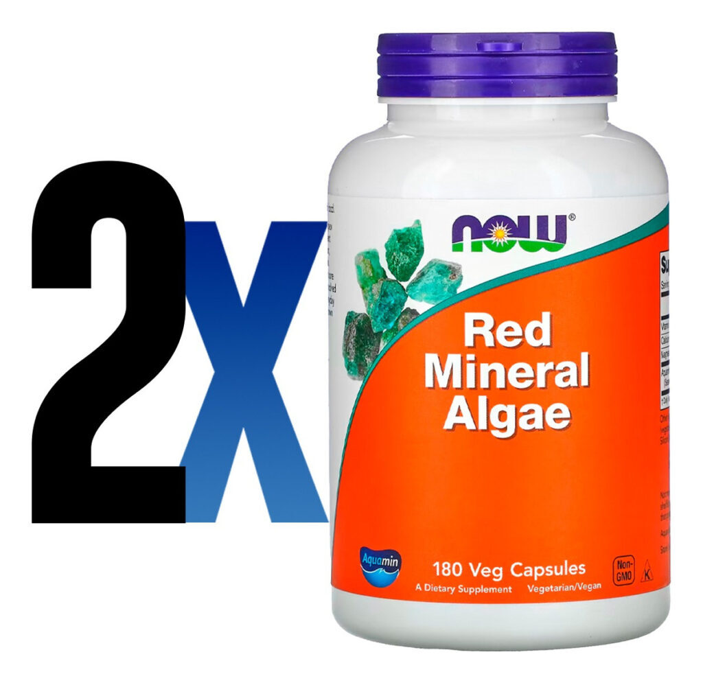 Minerais Algas Vermelhas 180 Cáps Importado 2un Now Foods - Imagem 2
