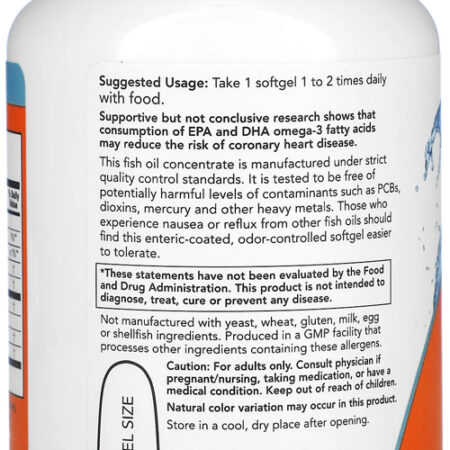 Ultra Ômega 3 Now Foods 90 Softgels 4un - Imagem 5