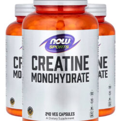 Creatina Monohidratada 750mg Now Foods 240caps Importado 3un