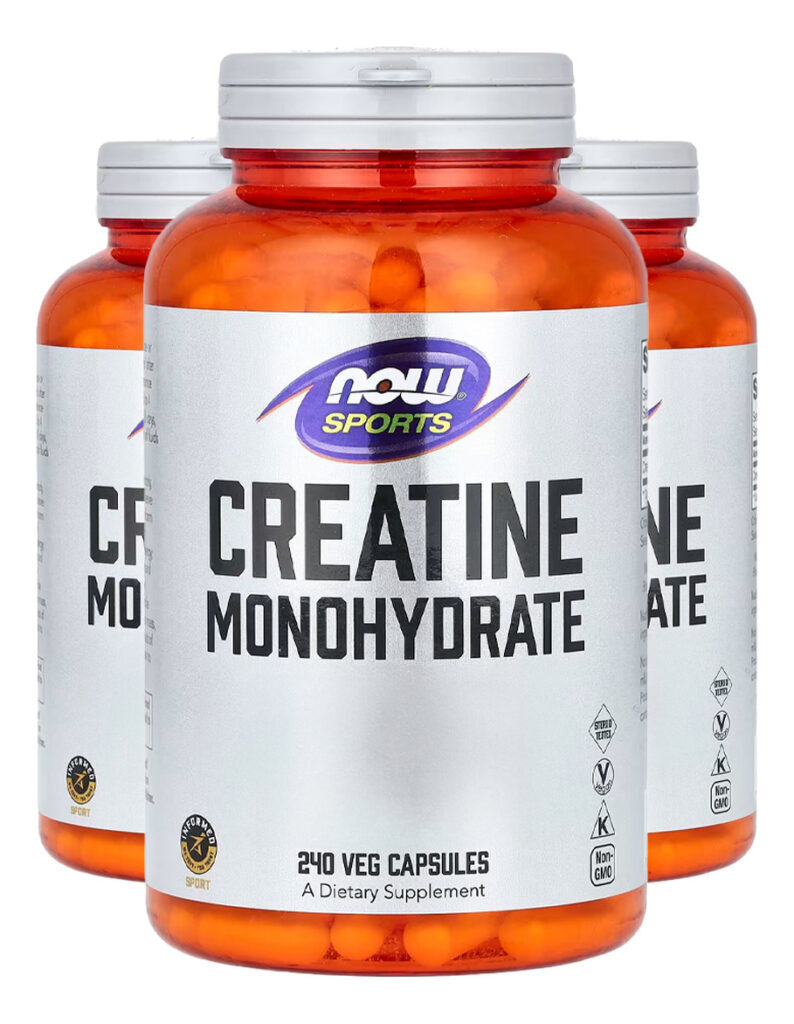 Creatina Monohidratada 750mg Now Foods 240caps Importado 3un