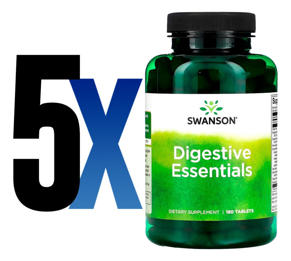 Enzimas Digestivas Swanson Essentials 180 Tabs Importado 5un - Imagem 2