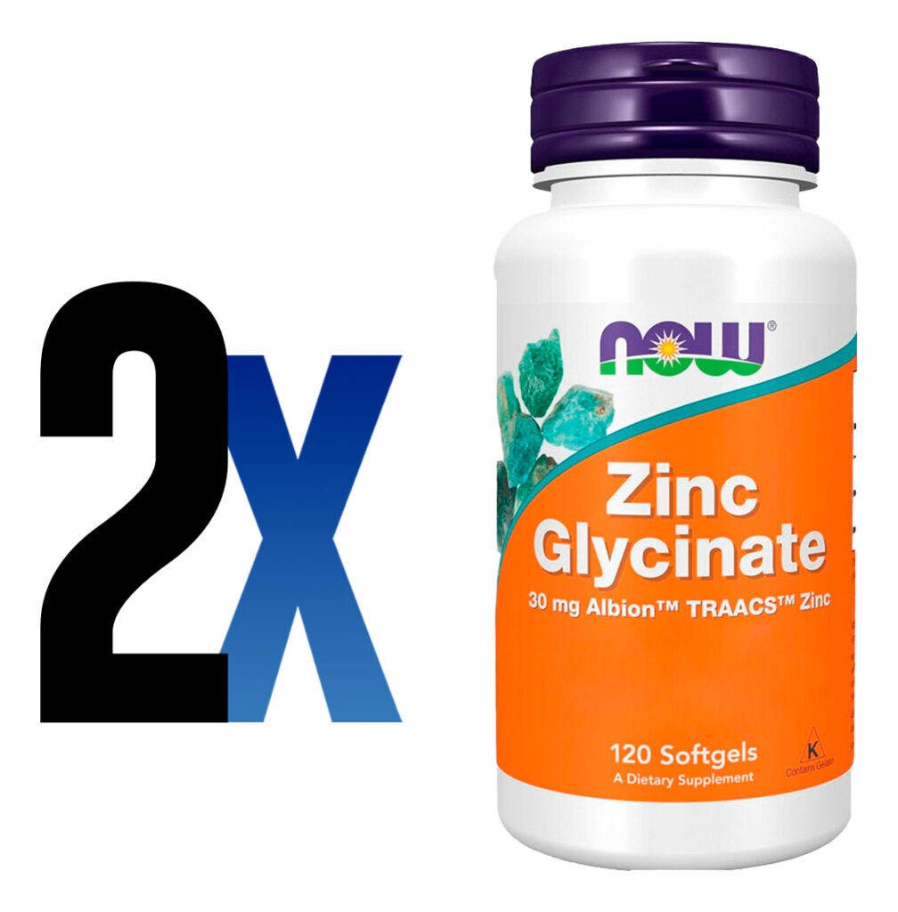 Now Foods Glicinato De Zinco 30mg 120 Softgels Importado 2un - Imagem 5