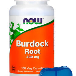 Raiz De Bardana 430mg Now Foods 100 Cáps + Porta Cápsulas