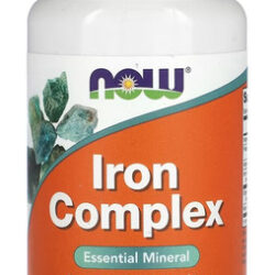 Complexo De Ferro Now Foods Iron Complex 100 Tablets Eua/usa Sabor Sem Sabor