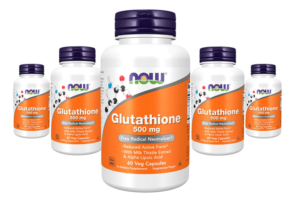 Glutationa 500mg Now Foods Glutathione 60 Veg Caps 5un