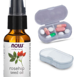 Now Foods Óleo Semente Rosa Mosqueta 30ml + Porta Cápsulas