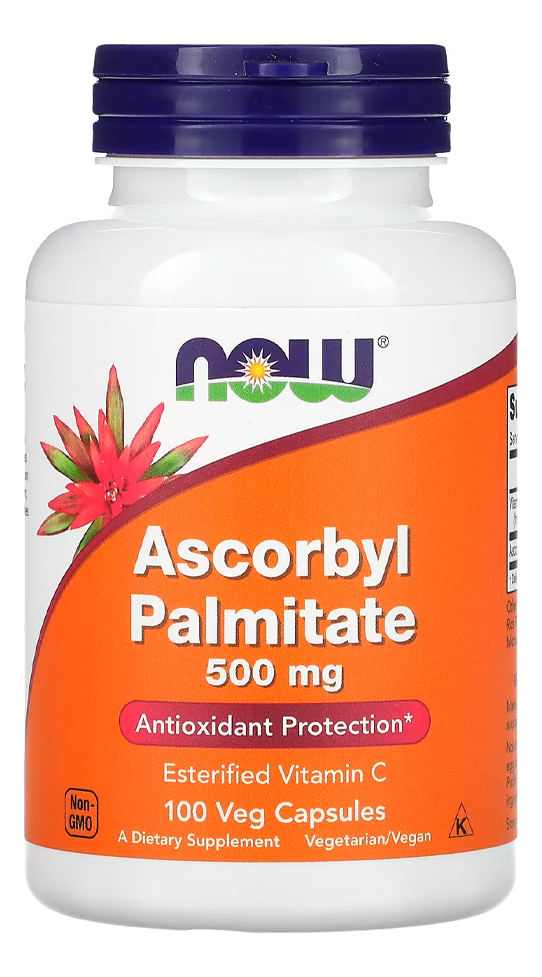 Palmitato Ascorbila 500mg Now Foods 100 Caps Importado