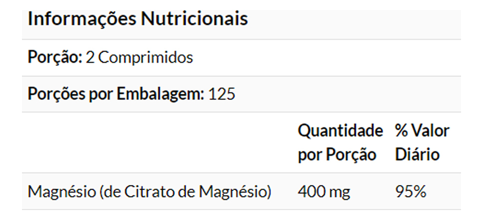Citrato De Magnésio 200mg 250 Tab Importado 4un Now Foods - Imagem 5