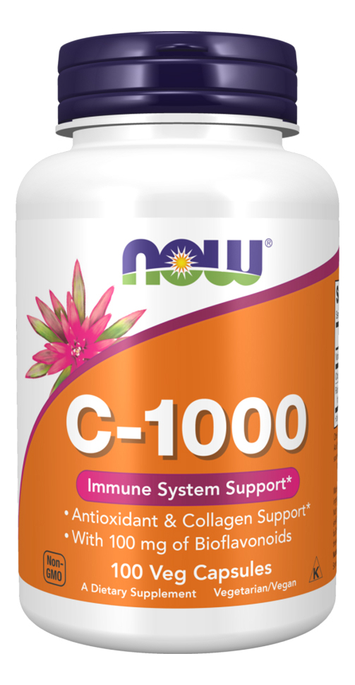 Vitamina C 1000mg Now Foods 100veg Caps