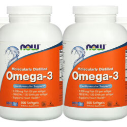 Ômega-3 Molecularmente Destilado 500soft 4un Now Foods