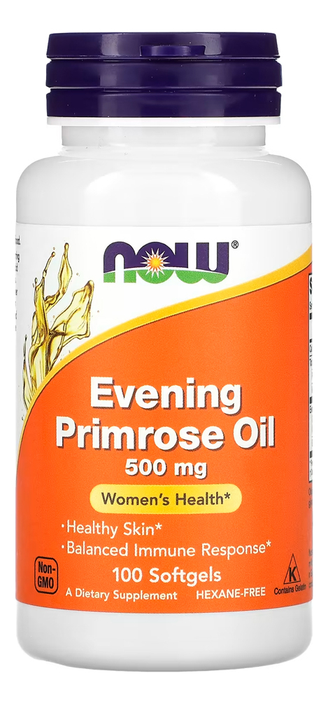 Óleo De Prímula 500mg Now Foods 100 Soft Importado