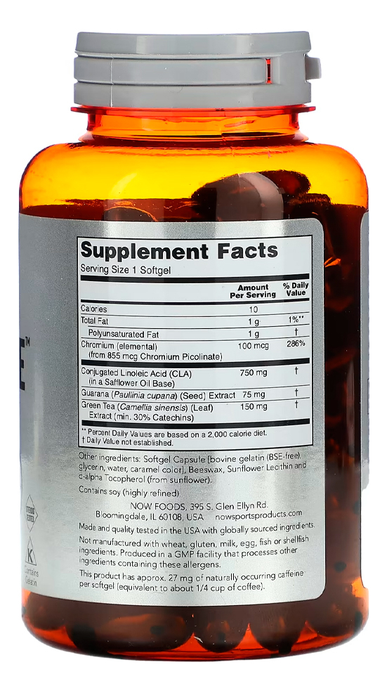 Cla Extreme Now Foods 90 Softgels Importado - Imagem 3