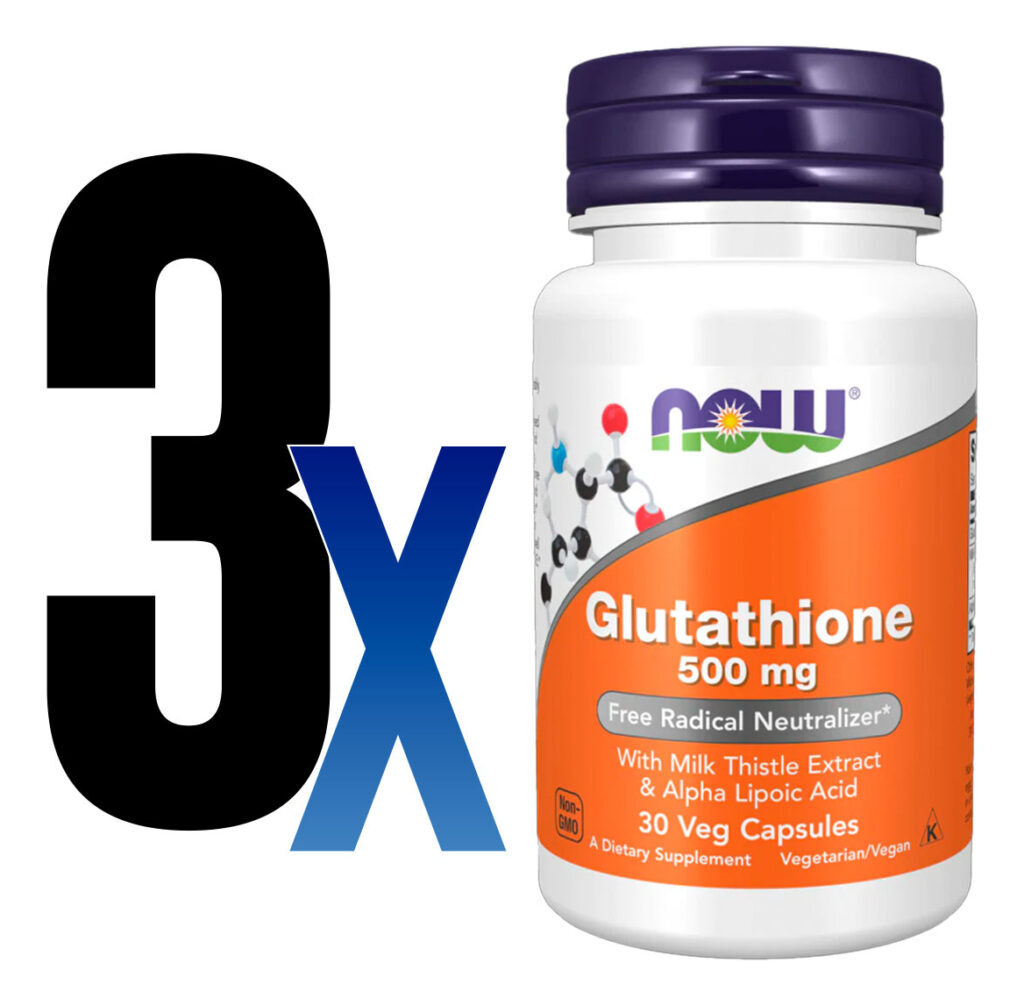 Glutationa 500mg Now Foods Glutathione 30 Veg Caps 3un - Imagem 2