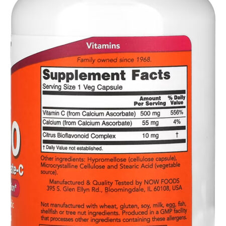 Vitamina C Now Foods 100 Capsulas + Porta Cápsulas - Imagem 2