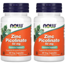 Zinco Picolinato 50mg Now Foods Zinc 60veg Caps 2un Sabor Sem Sabor