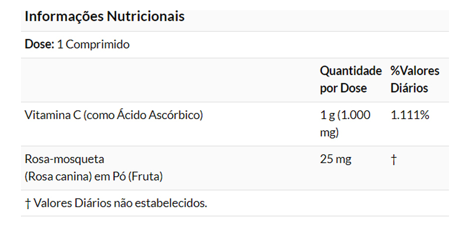 Vitamina C 1000mg E Rosa Mosqueta Now Foods 100tab - Imagem 4