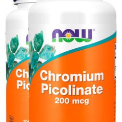 Picolinato Cromo 200mcg Now Foods 100 Veg Cáps Importado 2un