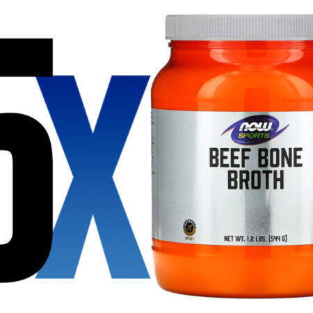 Beef Bone Broth Proteína Pó 544 G Importado 5un Now Foods - Imagem 2