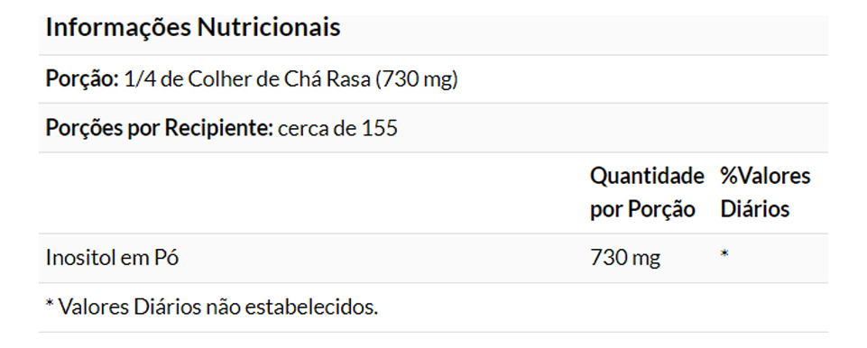 Now Foods Pó De Inositol Mio-inositol 113g Importado - Imagem 4
