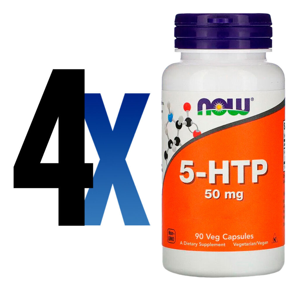 5-htp 50mg Now Foods 90veg Cápsulas Importado 4un - Imagem 2