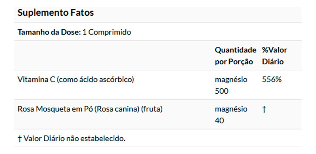 Vitamina C 500mg R. Mosqueta 250tab Importado 4un Now Foods - Imagem 4