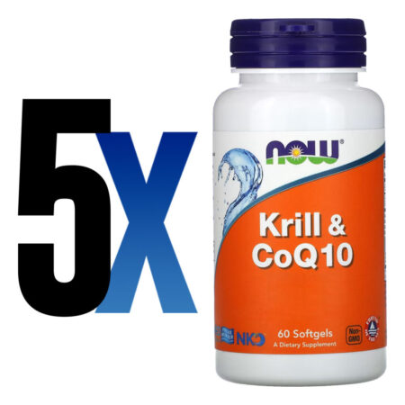 Krill E Coq10 Now Foods 60 Softgels Produto Importado 5un - Imagem 2