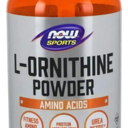 L-ornitina Em Pó Com Aminoácidos Da Now Foods, 8 Onças, 227 G, Sabor Sfn, Sem Sabor