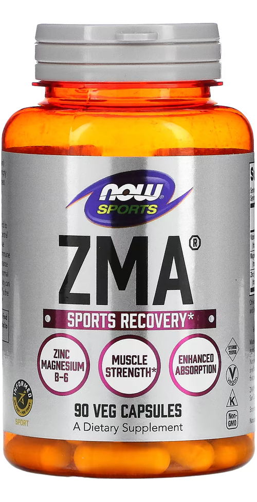 Zma Zinco Magnésio 800mg Now Foods 90caps Importado Eua/usa