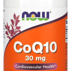 Coenzima Coq10 30mg Now Foods 120 Veg Cáps Importado