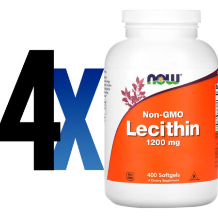 Lecitina 1200mg 400 Soft Importado 4un Now Foods - Imagem 2