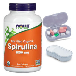 Spirulina 1000 Mg Now Foods 240 Tablets + Porta Cápsulas