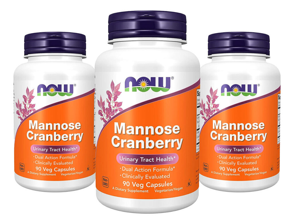 Manose E Cranberry Now Foods Mannose Cranberry 90vegcaps 3un