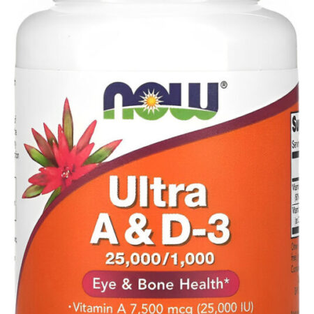 Ultra Vitamina A E D-3 Now Foods 100soft Importado 3un - Imagem 5
