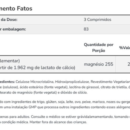 Cálcio Lactado 250 Tablets Importado 2un Now Foods - Imagem 5