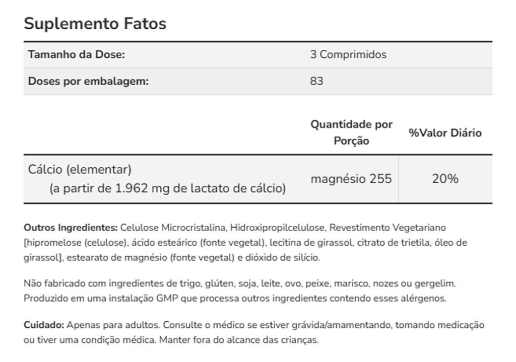 Cálcio Lactado 250 Tablets Importado 2un Now Foods - Imagem 5
