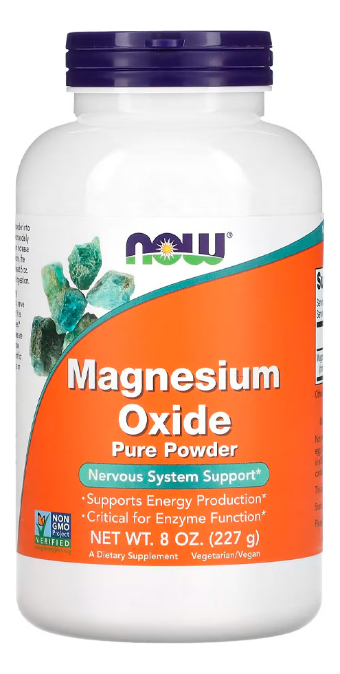 Óxido De Magnésio Em Pó Now Foods 227g Importado