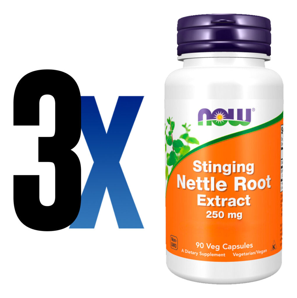 Extrato Raiz De Urtiga 250mg Now Foods 90cáps Importado 3un - Imagem 2