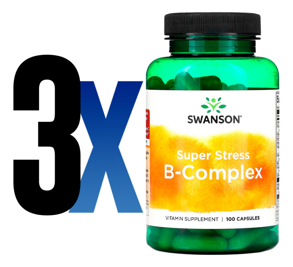 Complexo B Com Vitamina C Swanson 100 Caps Importado 3un - Imagem 2