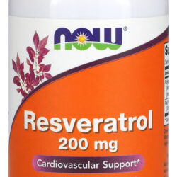 Suplemento Em Capsula Veg Now Foods Resveratrol 200mg, Semente De Uva, Natural