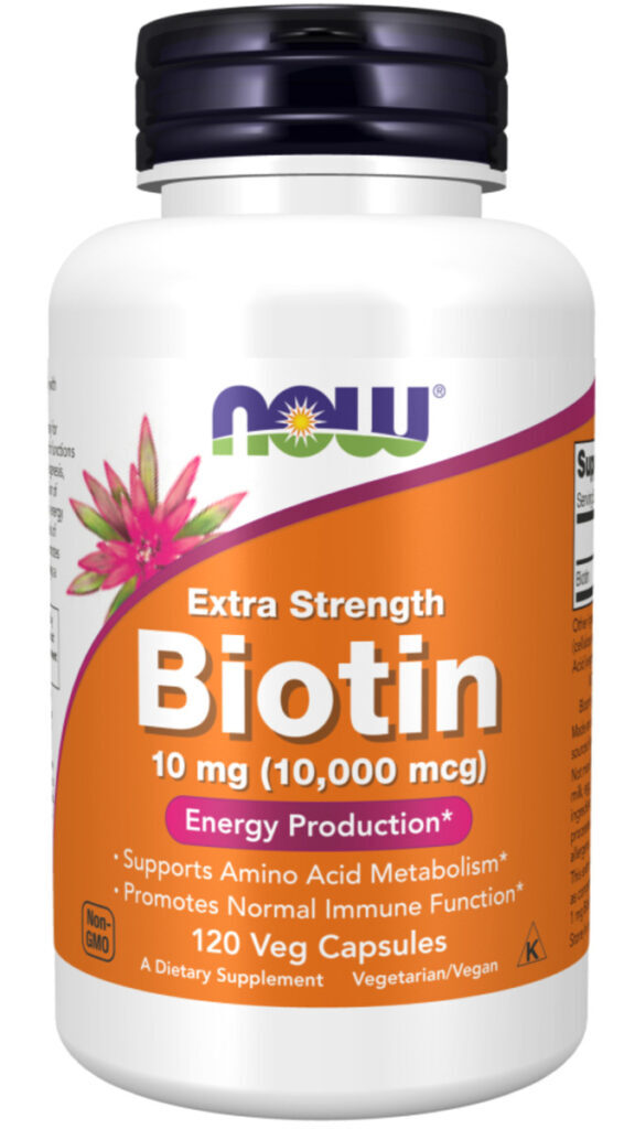 Suplemento Now Energy Production Biotina De Biotin 10 Mg De 120 Un - Cápsula