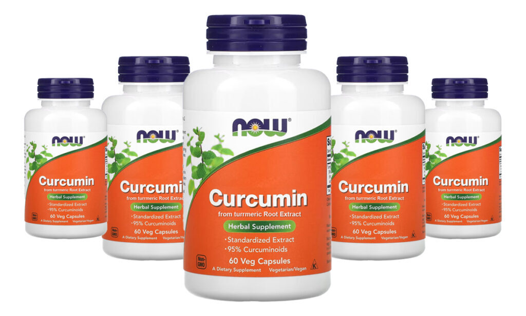 Curcumina Açafrão Da India 665mg Now Foods 60 Veg Caps 5un