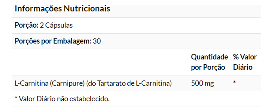 L-carnitina 250mg Now Foods 60 Cápsulas Importado - Imagem 4