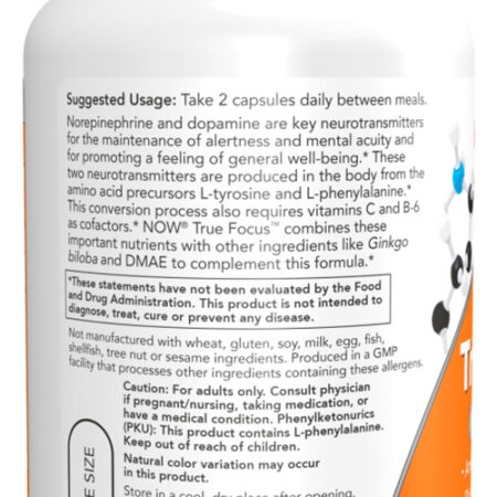 True Focus Now Foods 90 Caps + Porta Cápsulas - Imagem 3