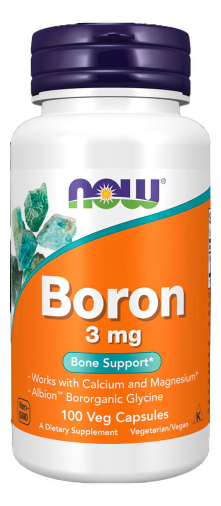 Boron 3mg Now Foods 100 Cápsulas Importado