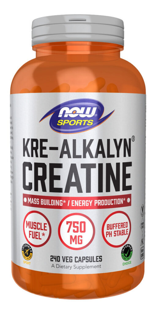 Suplemento Now Creatina Kre-alcalyn 240 Cápsulas Vegetais